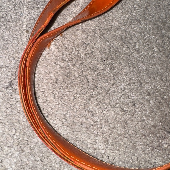 Tory Burch Coated Canvas Floral Orange and White Tote - Picture 6 of 9